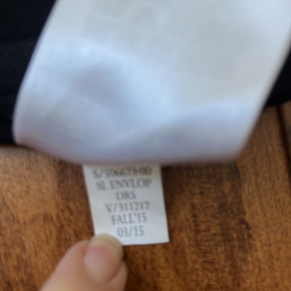 Banana Republic Sloan Fit Black Cross Front Sheath Dress Size 4 - Picture 13 of 13